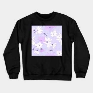 Jerusalem artichoke flowers purple-white Crewneck Sweatshirt